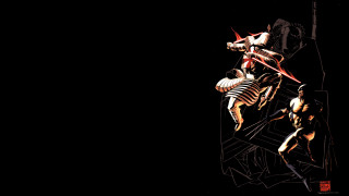 Man horse skeleton demon sword - back and a demon free wallpaper