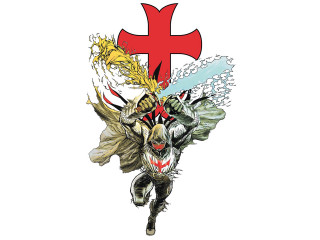 Knight sword cross drawing art 2 - a red cross free wallpaper for desktop