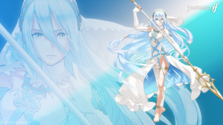 Anime character sword blue background 6 - cicely free wallpaper