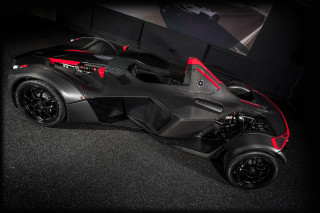 Futuristic car 3d render matte - a black floor free wallpaper