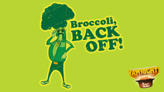 Broccoli back off sticker green - broccoli free wallpaper
