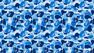 Blue camouflage print background blue - abstract illusionism free wallpaper for desktop