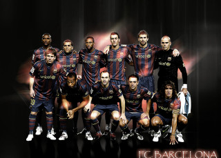 Soccer team photo dark room - epic composition free wallpaper
