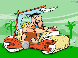 Cartoon man boy boat flag - the back free wallpaper