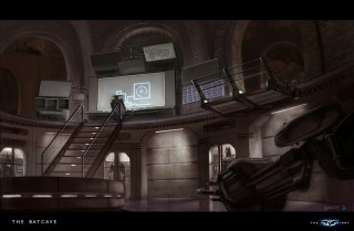 Man standing room projector stairs - craig mullins free wallpaper