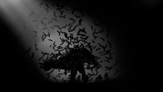 Bats flying man suit tie - digital free wallpaper for desktop