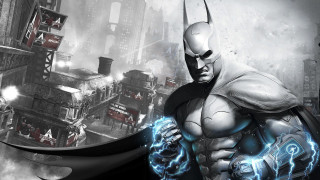 Batman lightning city buildings background - a lightning bolt free wallpaper for desktop