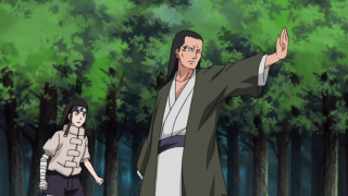 Man kimono pointing woods another - another man in the background free wallpaper