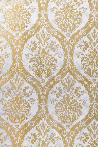 White gold wallpaper floral pattern - rococo free wallpaper for mobile