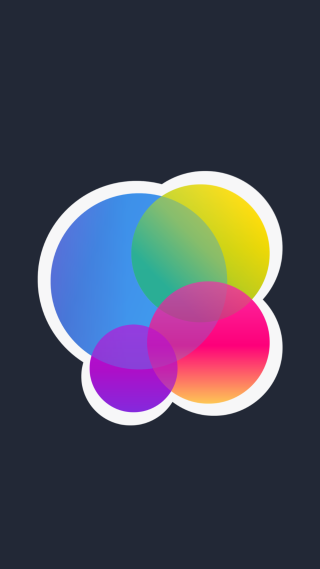 Colorful sticker speech bubble black - a speech bubble free wallpaper