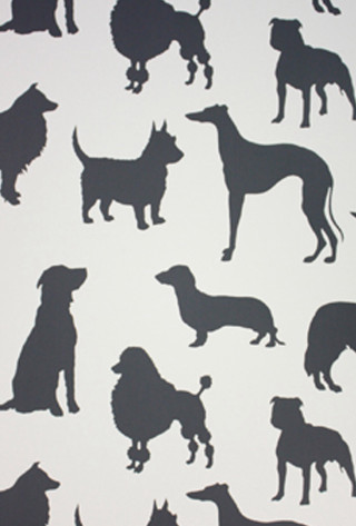 Dog silhouettes white background black 2 - free dogs wallpaper for mobile
