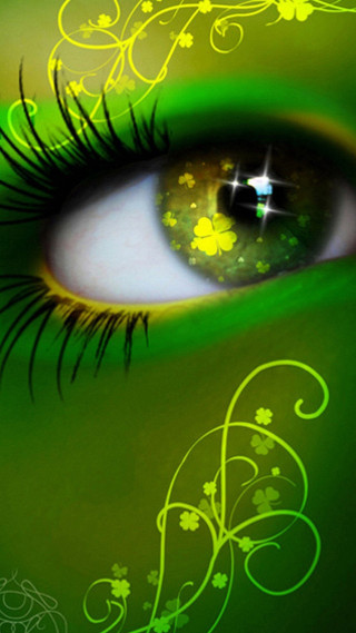 Green eye cross iris closeup - a close up free wallpaper for mobile