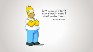Cartoon character quote image - simple free wallpaper