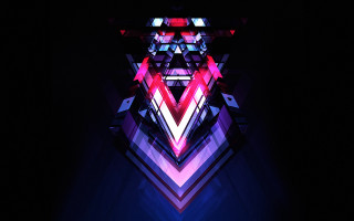 Colorful abstract background triangle center - brazier free wallpaper for desktop
