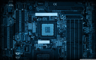 Motherboard blue black pattern image - pattern free wallpaper for desktop
