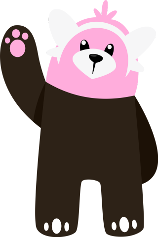 Brown bear pink hat paws - a pink hat free wallpaper