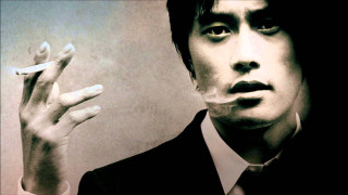 Man suit smoking cigarette black 2 - david diao free wallpaper for desktop
