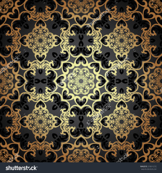 Black gold abstract background circular - circular free wallpaper for tablet