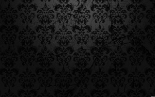 Black wallpaper floral pattern leaves 3 - a black wallpaper free wallpaper