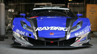 Blue sports car garage racing - hood free wallpaper