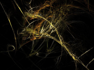 Dark yellow black lines swirls - edward dugmore free wallpaper