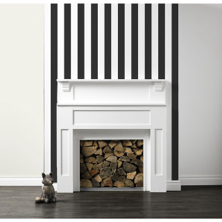 Cat fireplace stripedwall firewood Enguerrand - free cats wallpaper for tablet