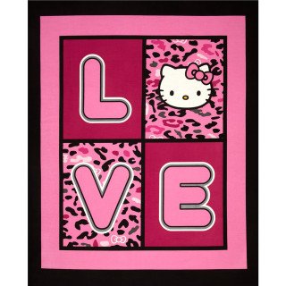 Pink black hello kitty wall - a cross stitch free wallpaper for tablet