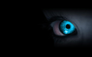 Blue eye black background repeated 2 - a blue eye free wallpaper