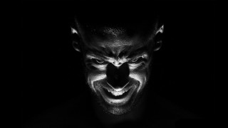 Creepy man dark expression nose - sinister free wallpaper
