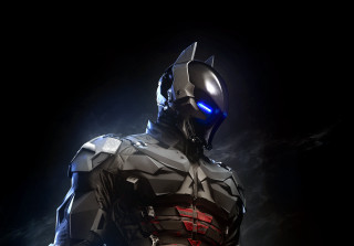 Man suit blue light face - unreal engine 5 free wallpaper