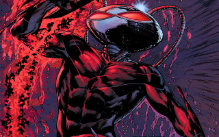 Man red suit red background - a red suit free wallpaper