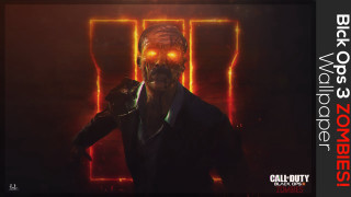 Glowing eyes man suit gun - his hand in free wallpaper