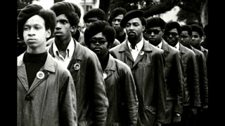 Group people standing building black - emory douglas free wallpaper