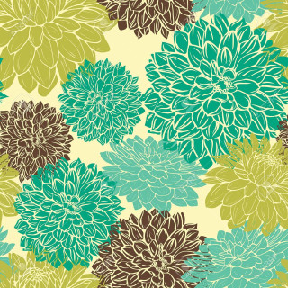 Flowers tablecloth green wallpaper pattern - a bunch of flowers free wallpaper for tablet