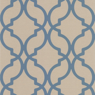 Beige blue rug trellis pattern - arabesque free wallpaper for tablet