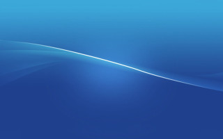Blue background curved line white - the left side of the image free wallpaper