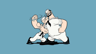 Cartoon man kneeling cigarette mouth - his mouth and a cigarette free wallpaper
