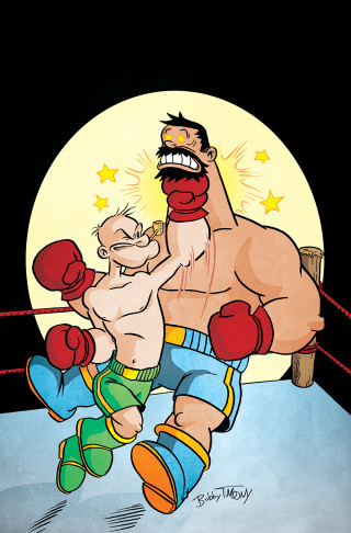 Cartoon man punching another boxing - arie smit free wallpaper for mobile