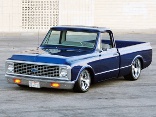 Blue truck parking lot white 2 - don eddy free wallpaper