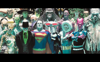 Zombie costume masks group people - alex ross free wallpaper