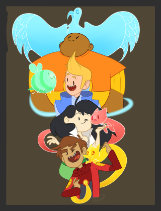 Cartoon characters group black background - a group of cartoon characters free wallpaper for mobile