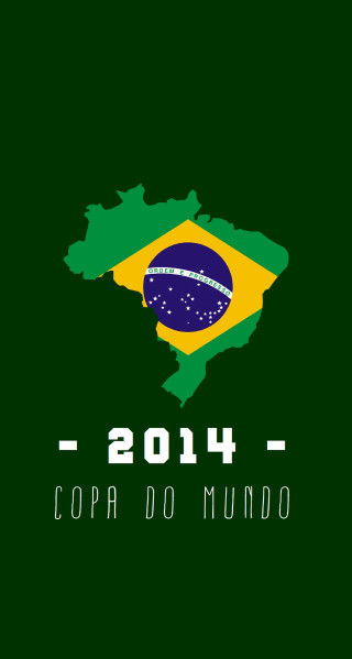 Green background brazil map country - international typographic style free wallpaper for mobile