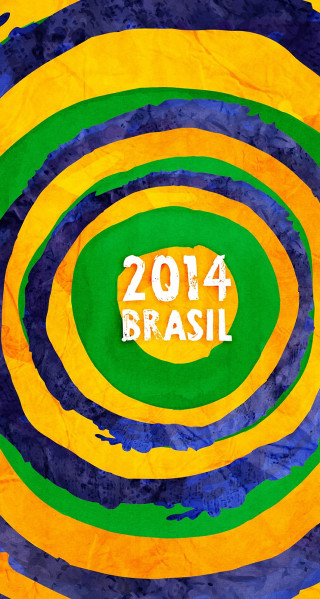 Colorful swirl 2014 brasil image - free new year wallpaper for mobile
