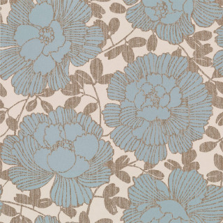 Blue flower beige background foliage - flemish free wallpaper for tablet
