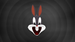 Cartoon rabbit red nose circular - loony toon free wallpaper