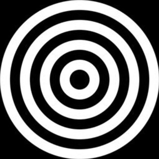 Black white circle moon opart - a white circle in the middle free wallpaper