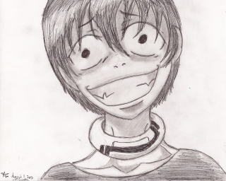 Goofy boy collared shirt drawing - a drawing of a boy free wallpaper