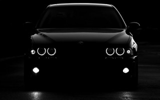 Car dark room lights on - the headlight free wallpaper