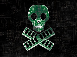 Skull tape black background green - skull free wallpaper for desktop