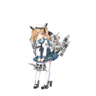 Girl sailor outfit gun portrait - fullbody free wallpaper for tablet